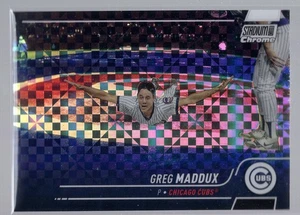 * 2022 Stadium Club Chrome - X-Fractor #210 - GREG MADDUX - Picture 1 of 2