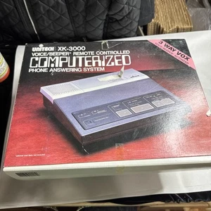 Vintage Unitech XK-3000 Computerized Phone Answering Machine System TESTED-WORKS - Photo 1/8