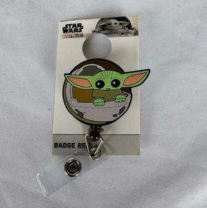Disney Star Wars The Mandalorian Retractable Badge Reel Yoda  - Picture 1 of 2