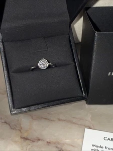 Francis Claire 0,85 Moissanit Sterling Ring - Bild 1 von 11