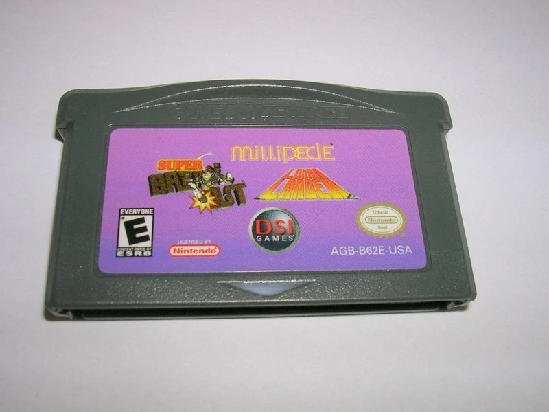 Millipede Super Breakout 月球着陆器(Game Boy Advance GBA)原版游戏 — 第 1/1 张图片