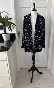NUEVO CON ETIQUETAS... Chaqueta negra con lunares blancos borde a borde talla 16 - Imagen 1 de 6