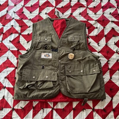 Chaleco de pesca y caza Western Trails vintage para hombre como está usado defectos MAL REVESTIMIENTO  Foto 1 de 4
