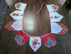 82" langes WEIHNACHTSBANNER/GIRLANDE hm mit sehr gutem Zustand gebrauchte XMAS Taschentücher x Dekor - Bild 1 von 11
