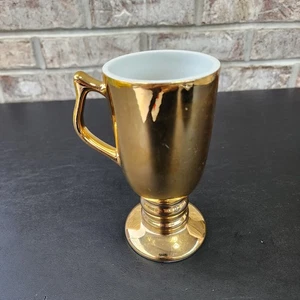 Tazza da caffè irlandese Golden Glo vintage Hall Ceramics #1273 made in USA 6,25" - Foto 1 di 11