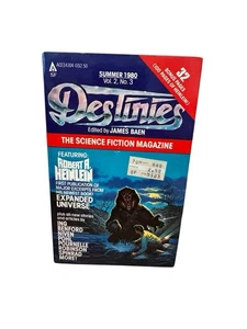 DESTINIES PAPERBACK MAGAZINE SUMMER 1980 ACE #14304 ROBERT HEINLEIN - Foto 1 di 5