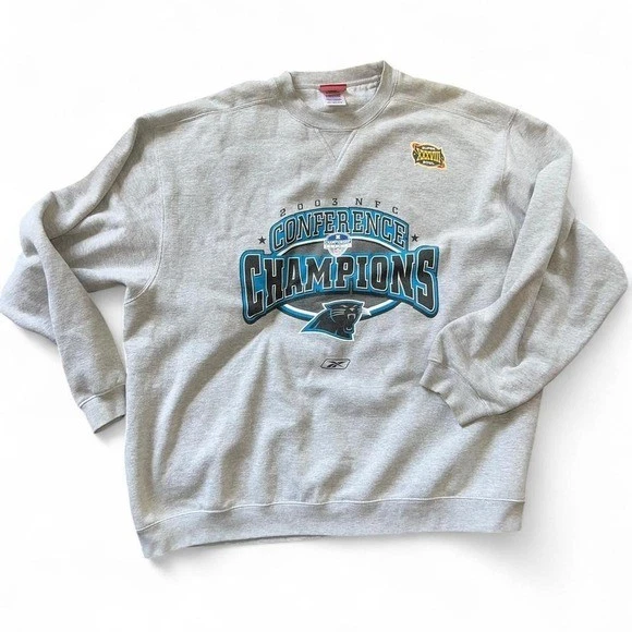 Винтажная толстовка Carolina Panthers 2003 NFC Champions Super Bowl XXXVIII - Изображение 1 из 3