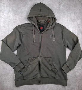 ScotteVest Hoodie Mens Medium Gray TEC Full Zip Fleece Jacket Hidden Pockets - Picture 1 of 13