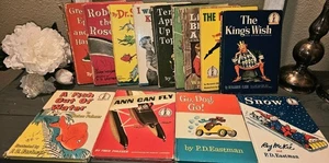 Vintage Dr. Seuss Hard Cover Reading Story Books Lot Of 13 1960's - Picture 1 of 10