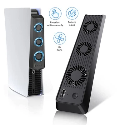 External Cooling Fan Cooler Game Accessories for PS5 PlayStation 5 Host Console - Image 1 of 4