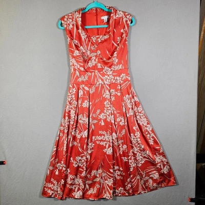 London Times Women's Floral Sleeveless Fit and Flare Midi Dress - Image 1 of 4