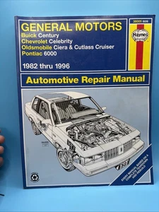 Haynes Repair Manual 38005 General Motors Buick Century Chevy 1982 Thru 1996 - Picture 1 of 3