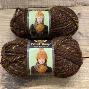 Lion Wool-Ease Thick & Quick Yarn. 5 oz. Browns/ Sequoia 80% Acrylic 20% Wool - Picture 1 of 5