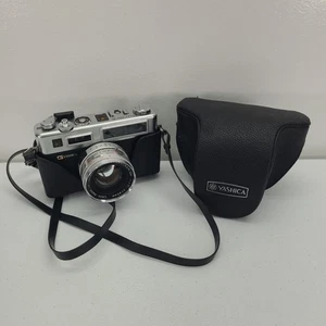 Yashica GSN Electro 35 mit Ledertasche und Riemen Splitter ungetestet - Bild 1 von 21