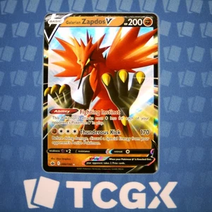 Pokemon - Galarian Zapdos V - 080/198 - SWSH06: Chilling Reign - Holo NM - Picture 1 of 1