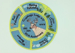 Cuyahoga Lodge 17 Greater Cleveland OH Of 6 1955-2005 50th Set YEL Bdr (CB167) - Picture 1 of 2