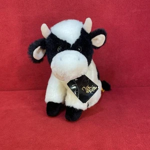 Vintage 24K Polar Puff 5213 Tammie Cow Stuffed Animal Black White 1994 Plush Toy - Picture 1 of 14