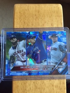 2016 Topps Chrome Blue Sapphire #346 Keuchel Kluber Estrada AL WHIP Leaders /250 - Picture 1 of 2