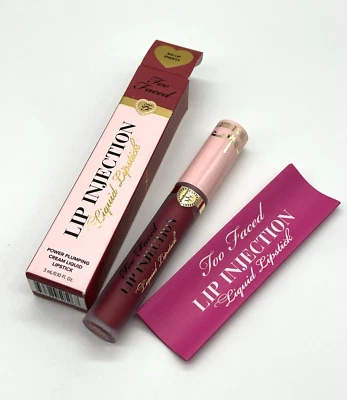 TOO FACED Lip Injection Power Plumping Liquid Cream Lipstick BIG LIP ENERGY New - Image 1 of 4