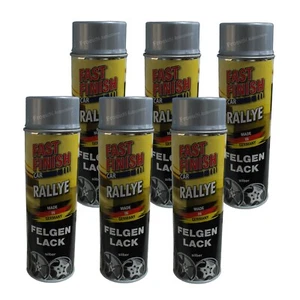 6x Silber Felgenlack Felgenspray Felgensilber Autolack Spray Farbe €7,66/L z* - Bild 1 von 1