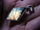 Natural Sterling Silver LABRADORITE Pendant 1 1/2" 4.9g Collectible LSSP-6M-15