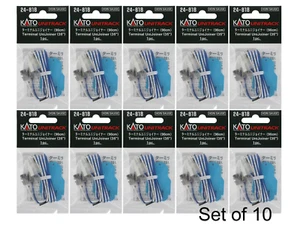 KATO N Gauge Terminal Uni-Joiner 90cm 24-818 Model Train Supplies Set of 10 - Picture 1 of 9
