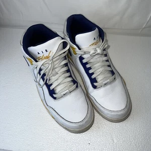 Nike Air Flight Legacy Lakers Sneakers (men's 10.5, Kobe, white purple yellow) - Picture 1 of 9