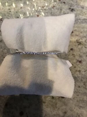 Brazalete Brazalete Kate Spade Tono Plateado Estrás Cierre Retorcido, Nuevo con Etiquetas Foto 1 de 4