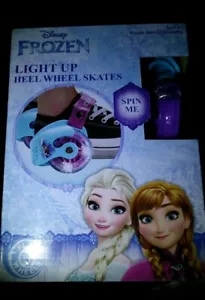 New Disney Frozen Light Up Heel Wheel Skates Roller Kids - Picture 1 of 4