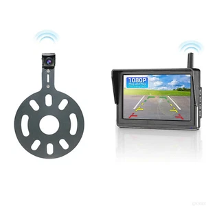 Wireless 5" IPS Monitor with Spare Tire Mount Backup Camera HD For Jeep Wrangler - Picture 1 of 19