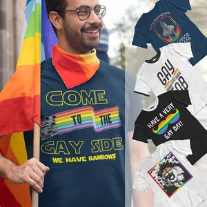 Para Hombres ORGULLO GAY Camiseta Diseños LGBT Regalo para Él Stanley Stella Calidad Premium - Imagen 1 de 23