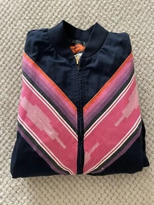American Vintage Cintas Serape Small Embroidered Bomber Jacket - Picture 1 of 4