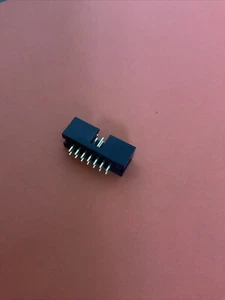 10Pcs 1.27mm Pitch 2x7 Pin 14 Pin DIP Male Shrouded PCB Box Header IDC Connector - Picture 1 of 1