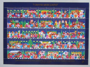 DÄNEMARK WEIHNACHTSMARKE Siegel Caritas 2002 postfrisch ungefaltet - Bild 1 von 2