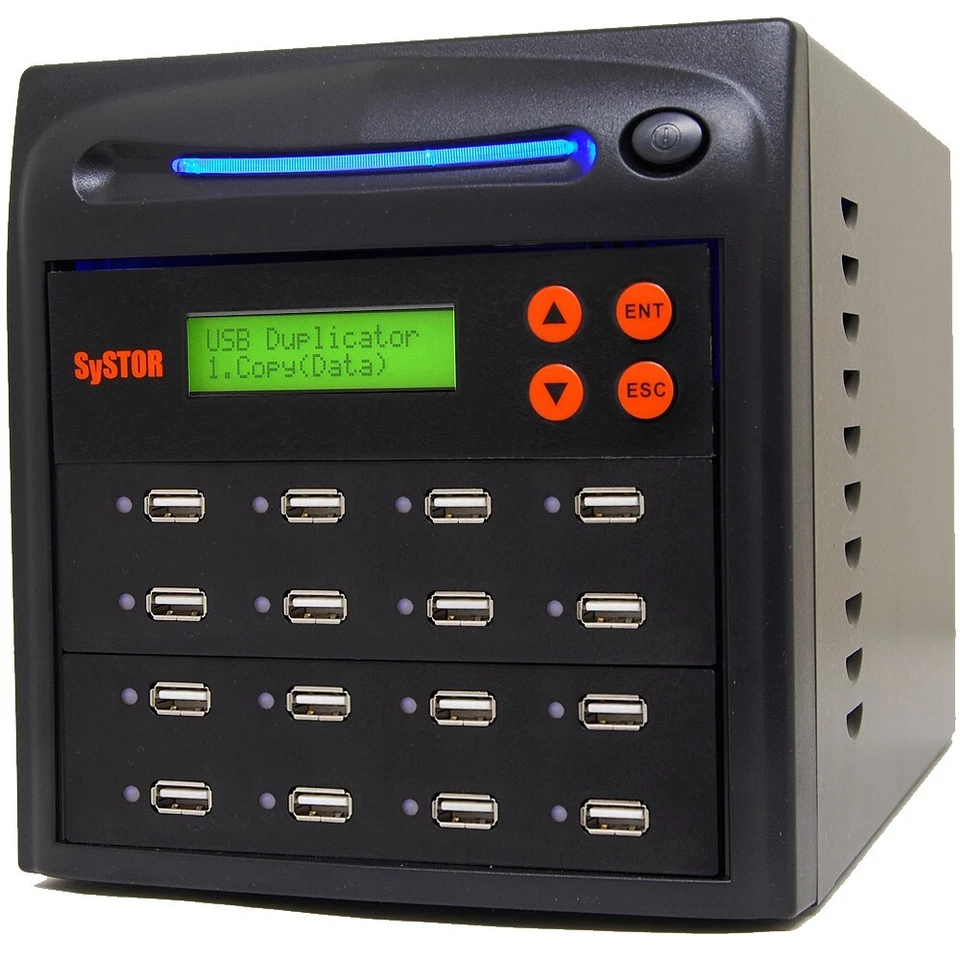 Systor 1-15 Standalone Multiple USB Port Duplicator Flash Drive Cloner Sanitizer