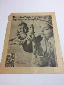 1972 R&L Cereal Box TOTEM HEAD premiums newspaper ad - Picture 1 of 1