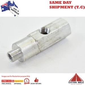 OIL PRESSURE TEE M10x1.0 WITH 1/8 NPT GAUGE PORT White - Picture 1 of 2