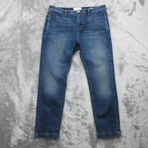 Nili Lotan Tel Aviv Jeans Women's 28 Blue Denim Low Drop Narrow Leg - Picture 1 of 21