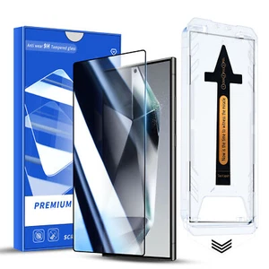 For Galaxy S25 S24 S23 S22 Privacy Glass Screen Protector Automatic Dust Removal - Zdjęcie 1 z 12