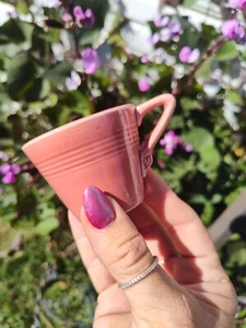 Homer Laughlin Harlequin Pink Demitasse Cup Art Deco Tea Coffee Fiesta - Picture 1 of 6