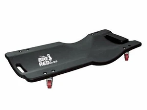 Black Plastic Rolling Garage Shop Creeper Mechanics Work Auto Padded Headrest - Bild 1 von 6