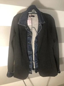 Chaqueta Blazer Gris Pearly Vine para Mujer con Denim, Sudadera Vaquero M $219 - Imagen 1 de 10