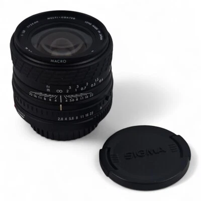 Sigma 24mm f2.8 Macro Super Wide 2 MF Lens for Olympus Canon FD Adapter - Image 1 of 4