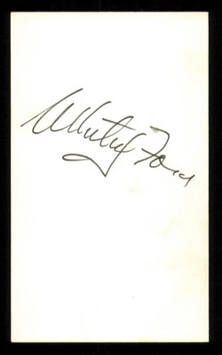 Whitey Ford Autographed Signed 3x5 Index Card New York Yankees SKU #222493 - Image 1 of 2