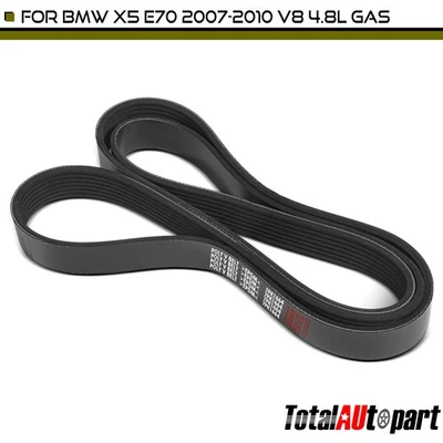 Cinturón serpentino 65,5 pulgadas para BMW X5 E70 2007-2010 V8 4,8 L GAS aspiración natural Foto 1 de 4