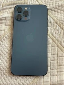 SCOCCA IPHONE 12 PRO MAX BLU ORIGINALE APPLE 100% BACK COVER COMPLETA GRADO A+ - Zdjęcie 1 z 5