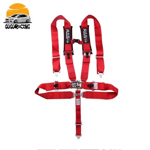 New Red 5 Point 3” Harness Quick Release Safety Seat Belt Universal For ATV UTV - Imagen 1 de 6