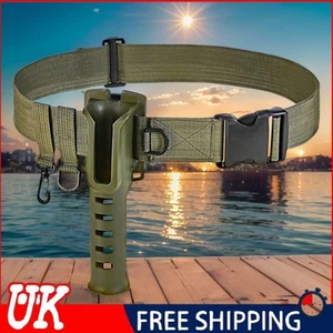 Waist Wading Belts Solid Fishing Rod Holder Belt Fishing Wading Belt Rod Holder - Picture 1 of 21