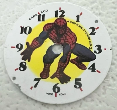 RARE SPIDER-MAN Child DABS & Co Wrist WATCH DIAL PROTOTYPE Vintage 1977 Marvel - Image 1 of 2
