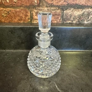 Vtg Waterford Crystal Cut Perfume Bottle Decanter Stopper 4.5 Inch - Picture 1 of 14